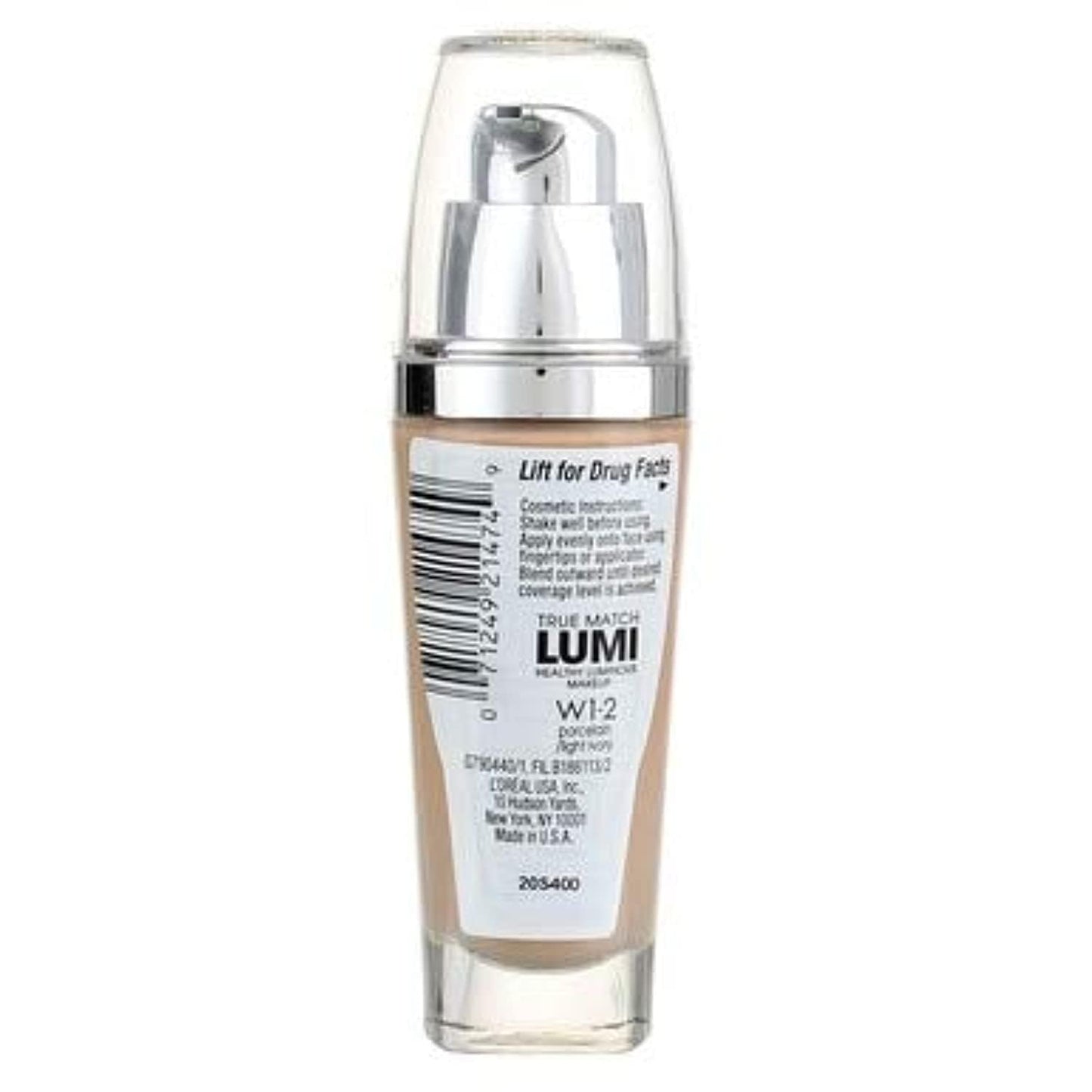 L'Oreal Paris True Match Lumi Healthy Luminous Makeup, W1-2 Porcelain Light Ivory, 1 fl; oz. Beauty & Personal Care L'Oreal Paris