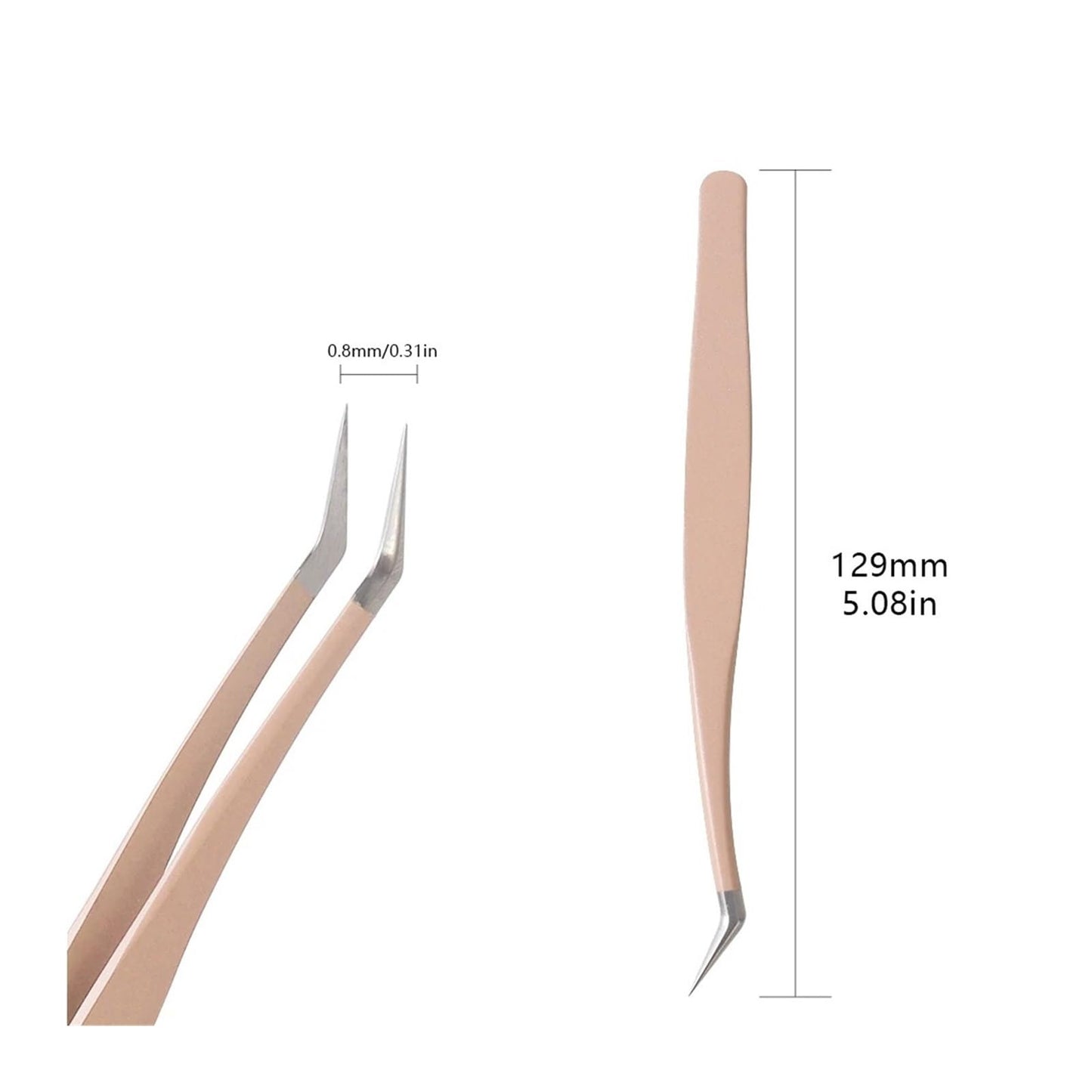 Eyelash Extension Tweezers Stainless Steel 3D Accurate Clip Eyelashes Tweezers Lash Extensions Supplies Set Tool(ZJ-01) Beauty and Personal Care ZXYZXYZZ