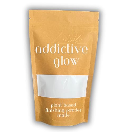 Addictive Glow Post Spray Tan Setting Powder - Translucent Plant Based Finishing Powder - Eliminates Sticky Feeling after Sunless Tanning - Matte Beauty & Personal Care Addictive Cosmetics