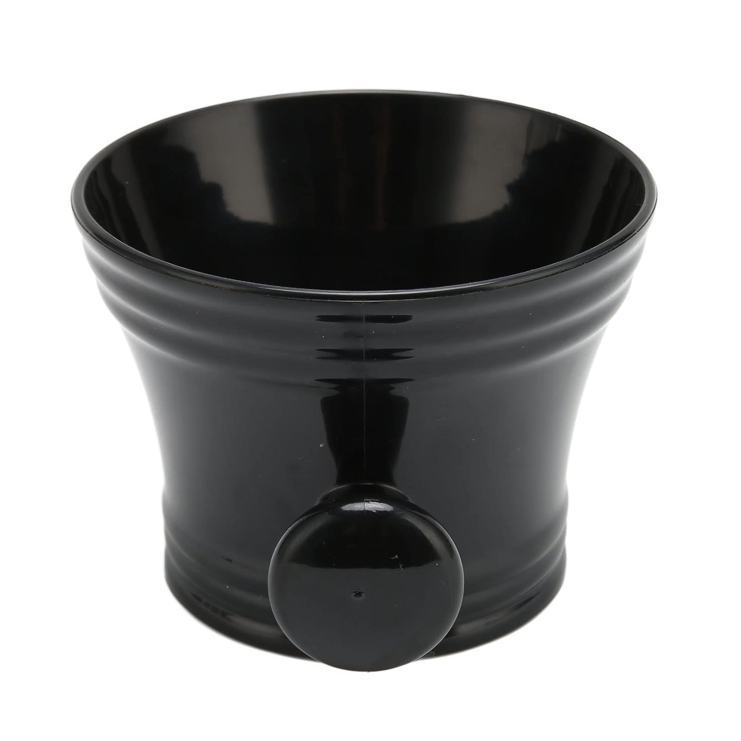 JTLB Black Plastic Large Capacity Shaving Soap Bowl with Handle, Comfortable Grip, Portable Shave Mug for Barber Home Travel, Excellent Material Beauty and Personal Care JTLB