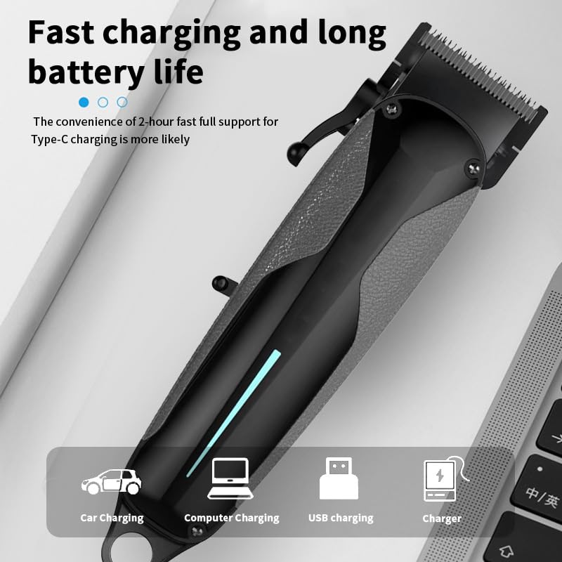 GLESVOWIO 2 in 1 Hair Clippers for Men Multifunctional and Trimmer Set Rechargeable Cordless T-Shaper Cutting Kit for Gift Beauty and Personal Care GLESVOWIO