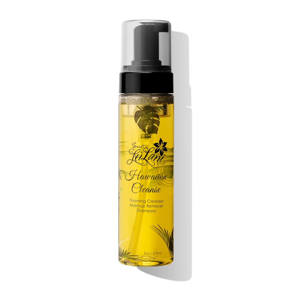 Sweet LeiLani Hawaiian Hydrating Foaming Facial Cleanser, Body Wash, Makeup Remover, Shampoo, Makeup Brush Cleaner | Multi Purpose Cleanser Beauty & Personal Care SWEET LEILANI