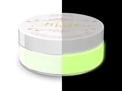 MARBLERS Glow-in-The-Dark Powder [Glow Cream] 0.28oz (8g) | Matte| Dye | Pigment | Non-Toxic | Vegan | Cruelty-Free | Eyeshadow, Nail Polish, Nail Art Beauty & Personal Care MARBLERS