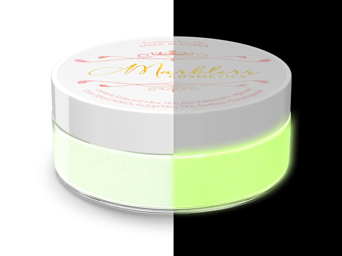MARBLERS Glow-in-The-Dark Powder [Glow Cream] 0.28oz (8g) | Matte| Dye | Pigment | Non-Toxic | Vegan | Cruelty-Free | Eyeshadow, Nail Polish, Nail Art Beauty & Personal Care MARBLERS