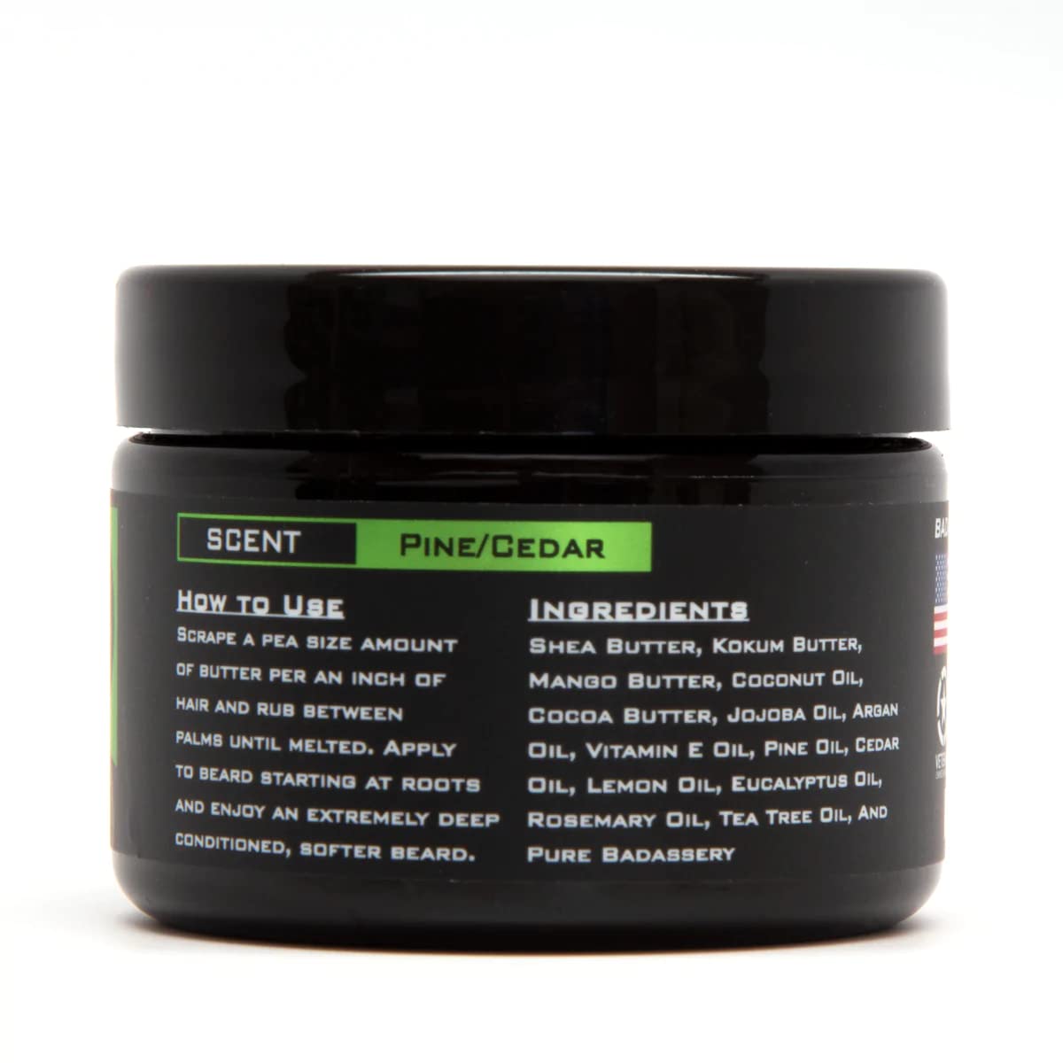Badass Beard Care Beard Butter For Men - THE MOUNTAIN MAN, 3 oz - Made of Natural Ingrediens for Healthy, Soften and Itchness Free Beard and Mustache Beauty and Personal Care Badass Beard Care