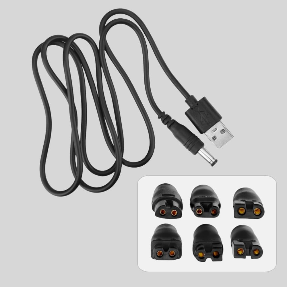 MDCGPower 7 PCS Power Cord 5V Replacement Charger USB Adapter Compatible with Electric Hair Clippers, Beard Trimmers, Shavers, Beauty Instruments Beauty and Personal Care MDCGPower