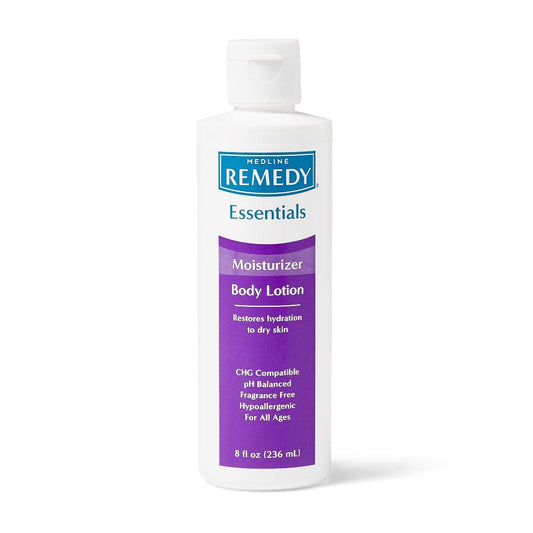 Medline Remedy Essentials Moisturizing Body Lotion, Unscented, 8-oz Flip-Top Bottle Beauty & Personal Care Medline