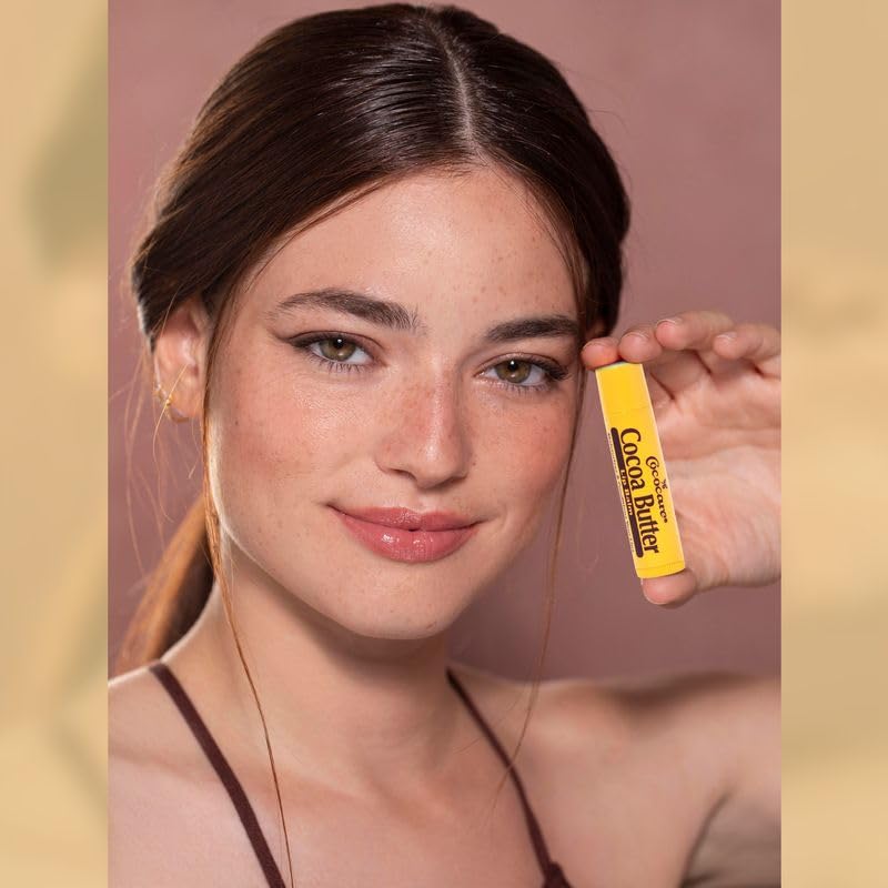 Cococare Cocoa Butter Lip Balm - The Little Yellow Stick - Conditions & Protects Lips with Hydrating Formula - Light Scent of Cocoa Butter - 0.15oz Beauty & Personal Care COCOCARE