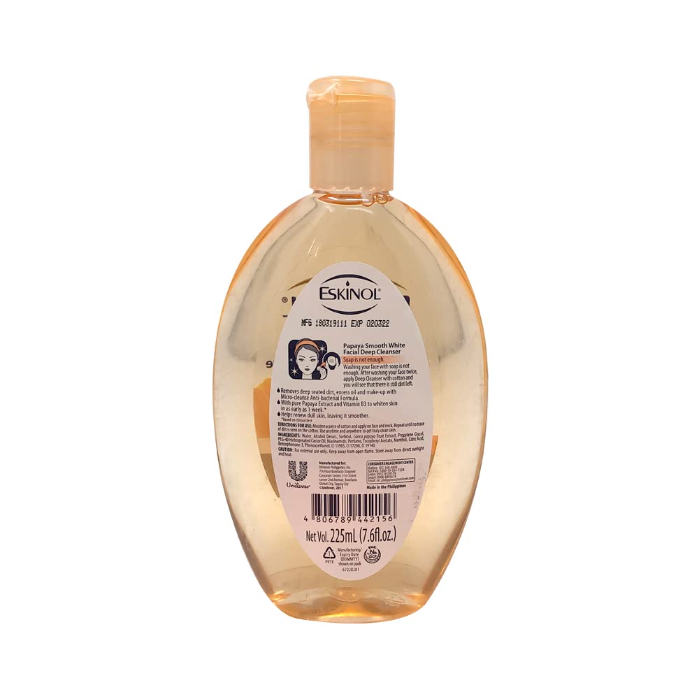 Eskinol Naturals Facial Cleanser Papaya 225mL Beauty & Personal Care Eskinol