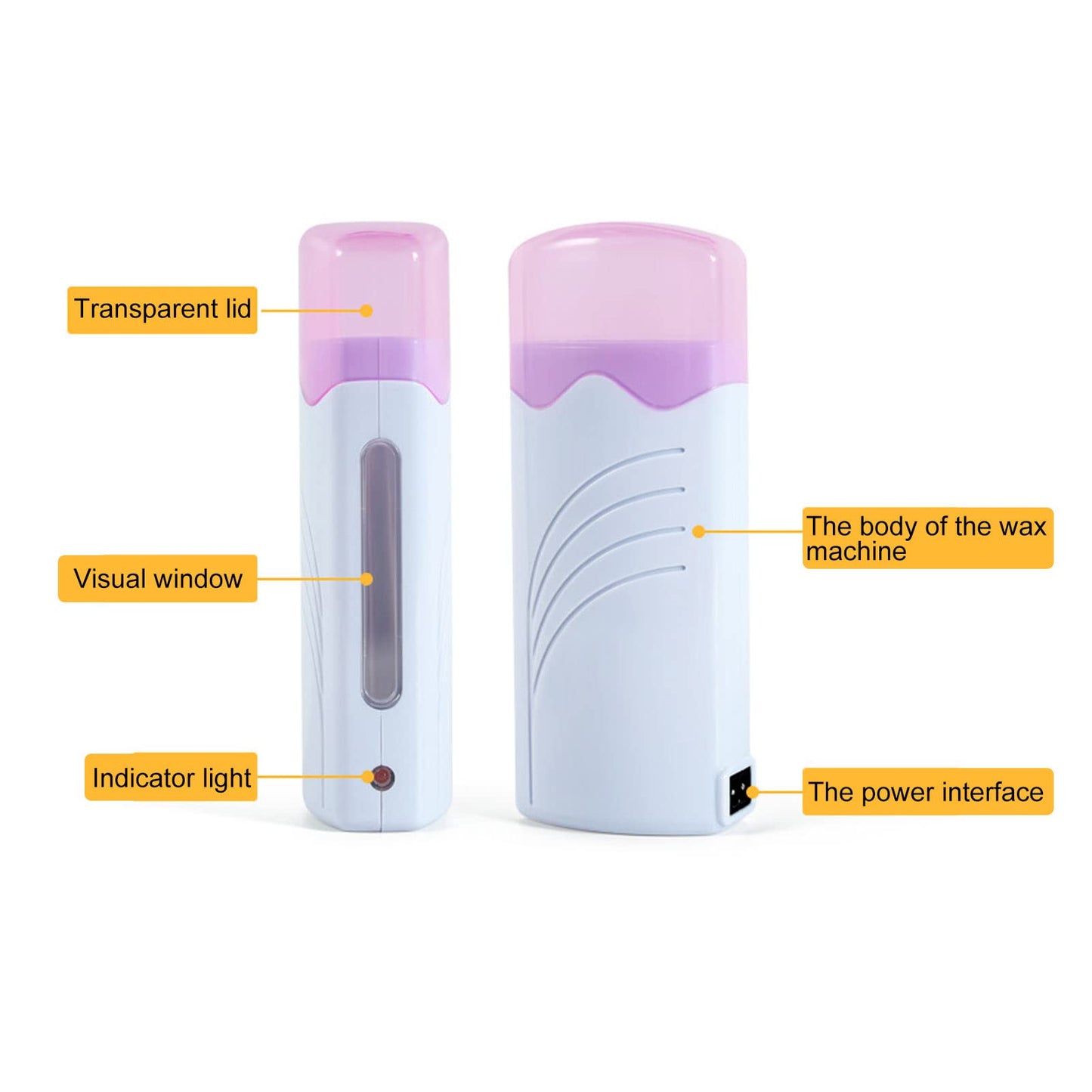 Saluaqui Double Depilatory Heater, Wax Warmer Machine, Portable Wax Warmer Machine for Leg Armpit with Heater Base Beauty and Personal Care Saluaqui