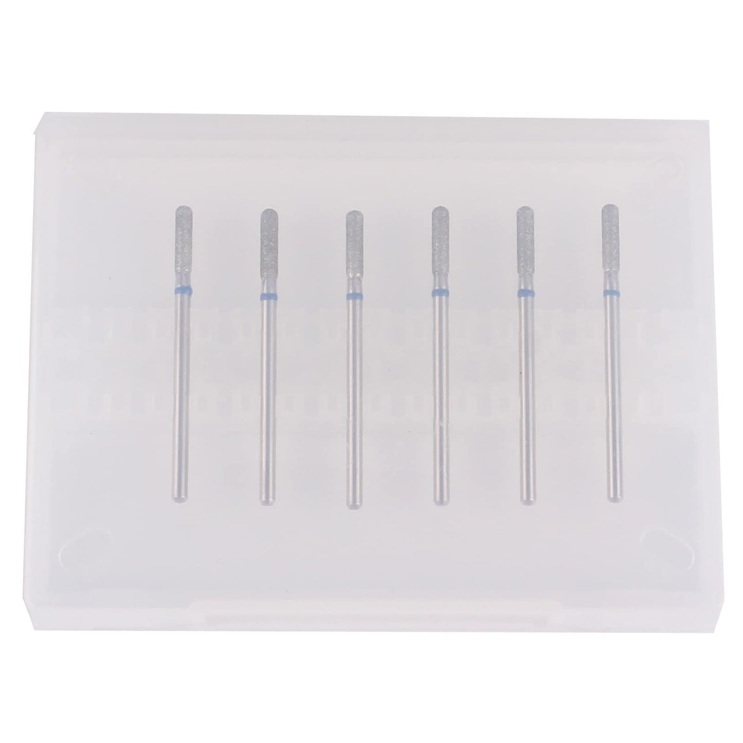 MZCMSL Cylinder Cuticle Drill Bits Set, 6pcs Round Top Russian Manicure Bits, 3/32 Shank efile Bit (Medium) Beauty & Personal Care MZCMSL