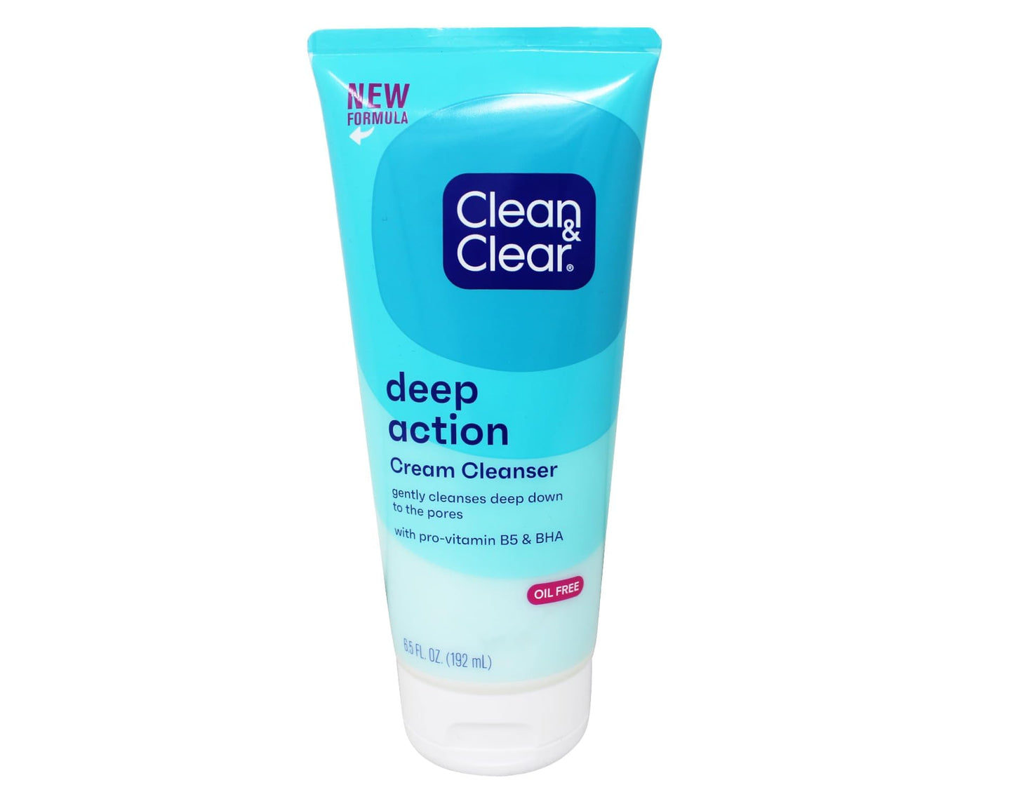 Clean & Clear Oil-Free Deep Action Cream Facial Cleanser with Salicylic Acid Acne Medication, Cooling Face Wash for Deep Pore Cleansing of Acne-Prone Beauty & Personal Care Clean & Clear