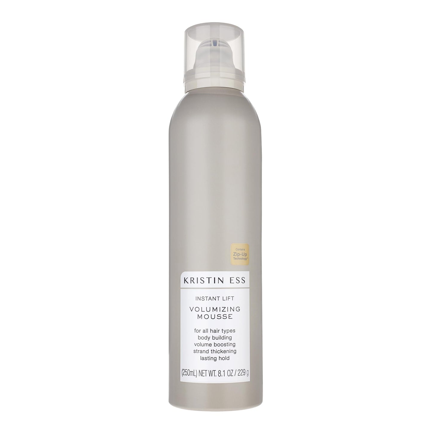 Kristin Ess Hair Instant Lift Volumizing Mousse with Castor Oil - Boosts Volume + Thickens, Body Building, Lasting Hold, Non Sticky, For Curly, Wavy + Beauty & Personal Care Kristin Ess