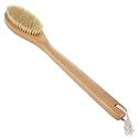 Beechwood Bath and Shower Body Brush with Nature Boar Bristles, Long Hand Wooden Dry Bath Body Back Brush, Perfect Spa Gift Beauty & Personal Care JINYII