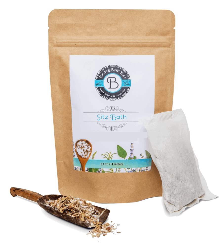 Birds & Bees Teas - Herbal Sitz Bath Postpartum Soak - 4 Sachets Beauty and Personal Care BIRDS AND BEES TEAS