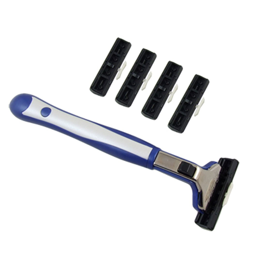 Ruilogod 5 Pcs 2 Layer Shaver Blades w White Blue Plastic Handle (id: 519 3e3 f49 dbc d01 Beauty and Personal Care Ruilogod