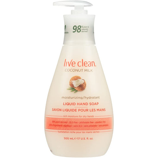 Live Clean Liquid Hand Soap, Coconut Milk, 17 Oz ( Packaging May Vary ) Beauty & Personal Care Live Clean