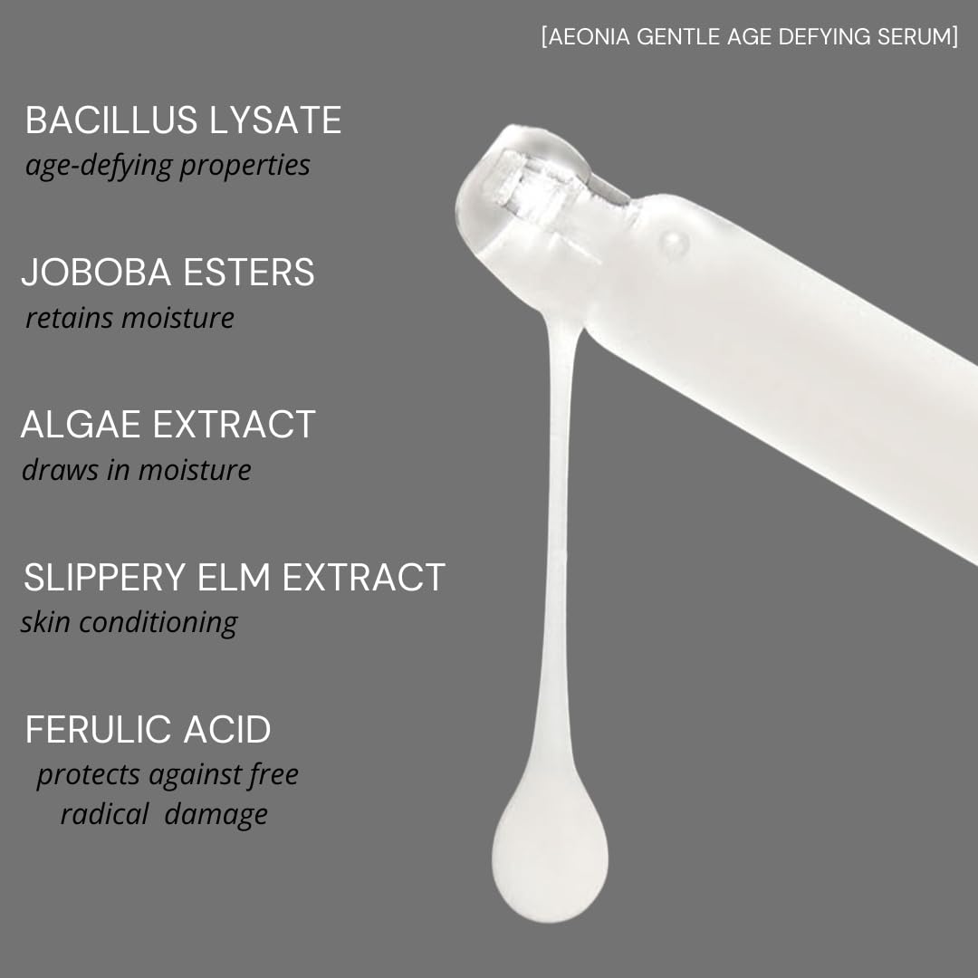Aeonia Gentle Age-Defying Serum - Certified Space Technology Skincare, Age-Defying Face Serum with Bacillus Lysate & Resveratrol - Hydrates, Firms Beauty & Personal Care Delavie Sciences