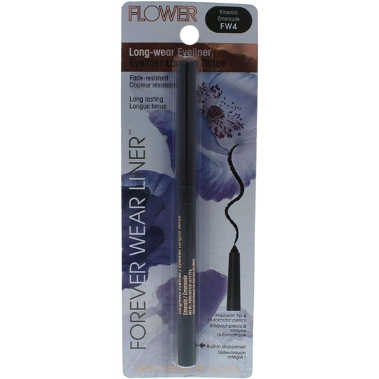 FLOWER BEAUTY Wear Long Wear Eyeliner Pencil - Long Lasting, Fade Resistant, Smooth Application Retractable Eye Liner, Forever Emerald, 0.01 Ounce Beauty & Personal Care FLOWER BEAUTY