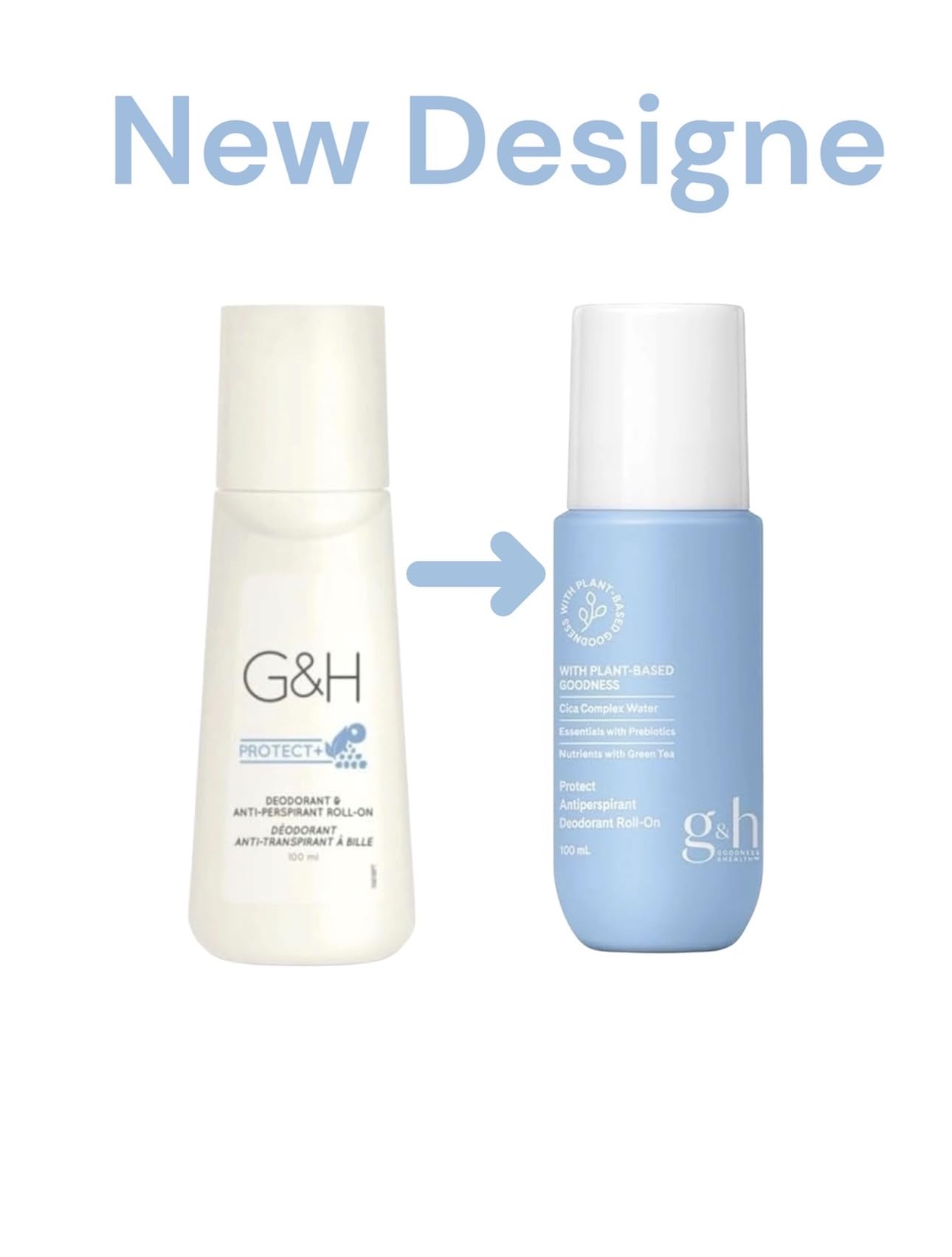 3 x G&H Protect + Deodorant & Anti-Perspirant Roll-on 100 ml (New Package) Beauty and Personal Care g&h