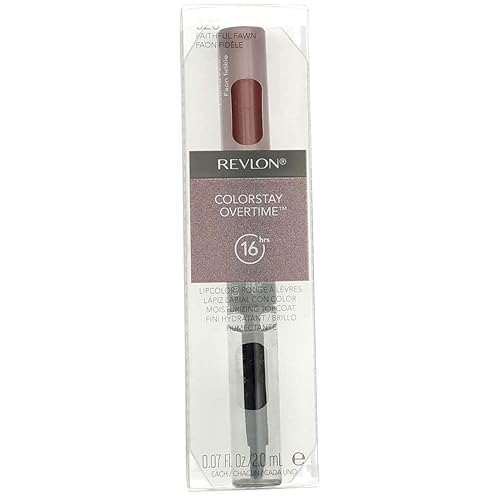 Revlon ColorStay Overtime Liquid Lip Color, Faithful Fawn [320] 0.07 oz (Pack of 3) Beauty & Personal Care REVLON