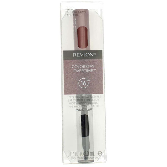 Revlon ColorStay Overtime Liquid Lip Color, Faithful Fawn [320] 0.07 oz (Pack of 3) Beauty & Personal Care REVLON