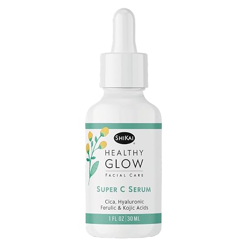 ShiKai Healthy Glow Super C Face Serum (1 oz) | Vitamin C, E & Hyaluronic Acid | Nourish & Hydrate Dry Skin Beauty & Personal Care ShiKai