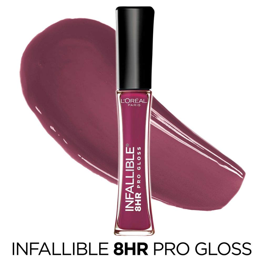 L’Oreal Paris Makeup Infallible 8 Hour Hydrating Lip Gloss, Undeniable Mauve, 0.21 Fl Oz Beauty & Personal Care L'Oreal Paris