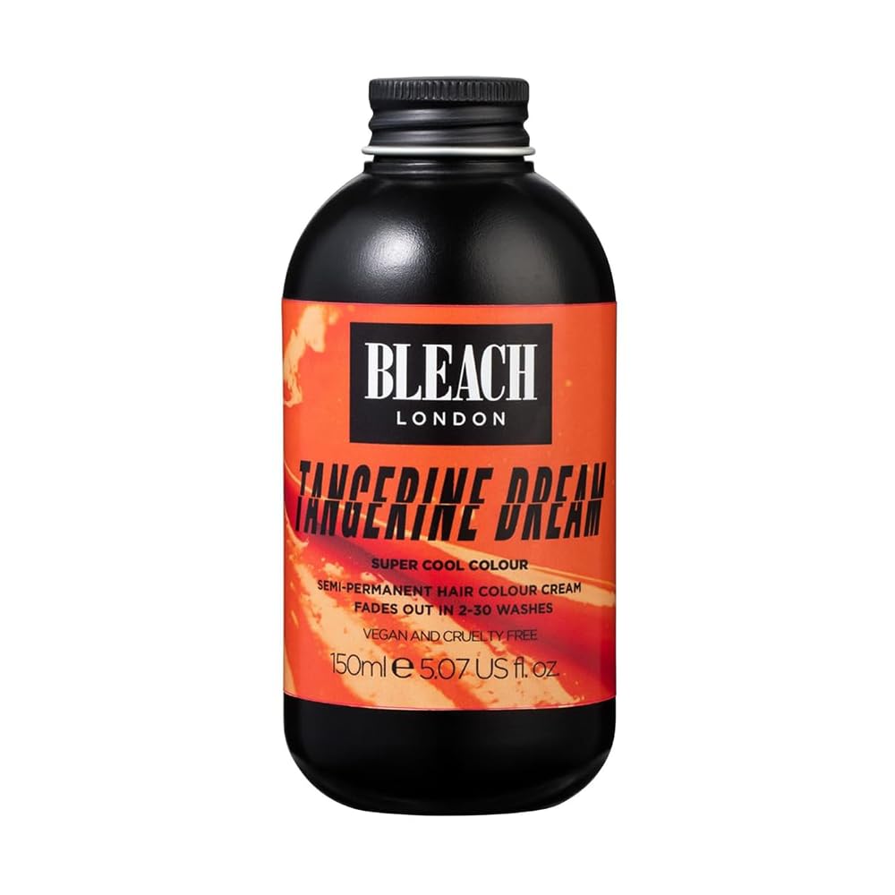 BLEACH LONDON Tangerine Dream Color - Semi-Permanent Bright True Orange, Vegan, Cruelty Free, Vibrant Temporary Hair Color Cream 5.07 fl oz Beauty & Personal Care Bleach London