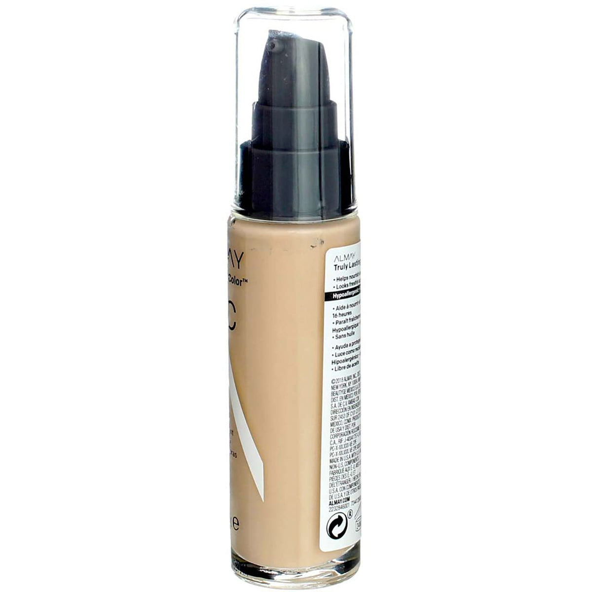 Almay TLC Truly Lasting Color 16 Hour Makeup, Ivory 01 [120] 1 oz (Pack of 2) Beauty & Personal Care Almay