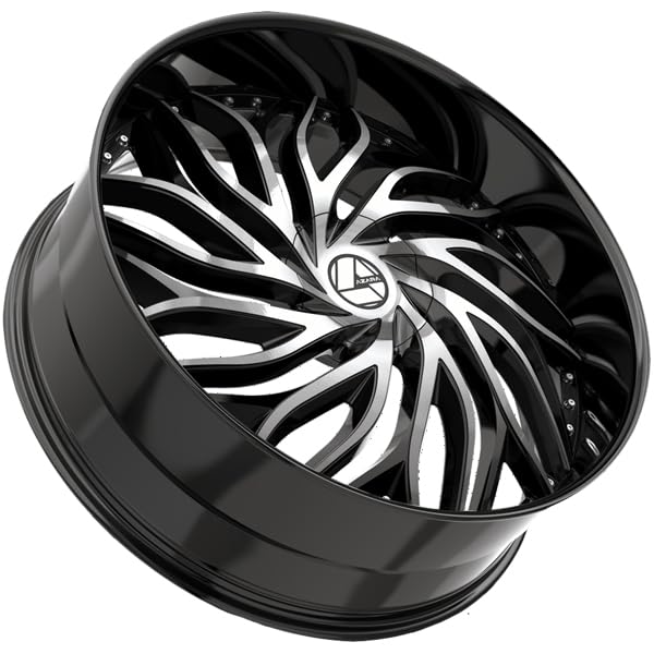 Azara AZA-537 20x8.5 5x114.3 5x120 +35 Cb 74.1 Gloss Black & Machined Beauty & Personal Care Azara