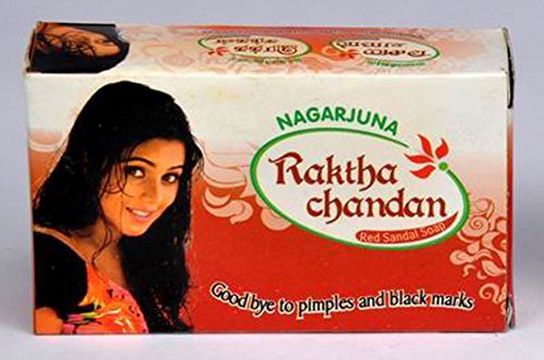 Red Sandalwood Soap - Effective for Preventing Pimples, Itching & Skin Allergies by NAGARJUNA Beauty & Personal Care NAGARJUNA