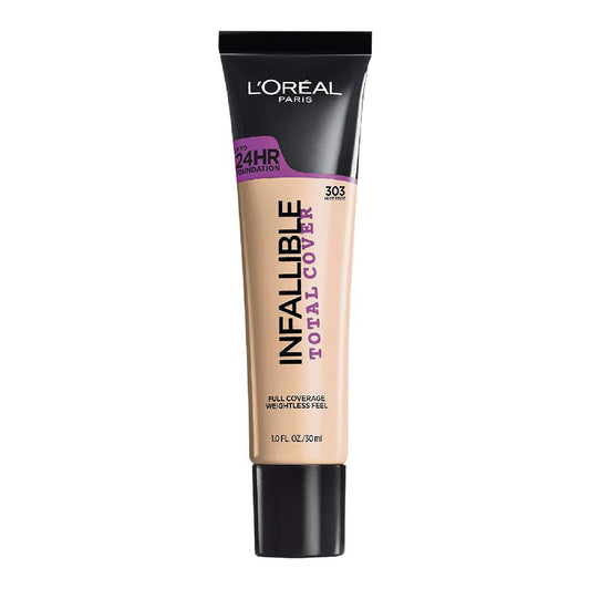 L’Oréal Paris Infallible Total Cover Foundation, Nude Beige, 1 fl; oz.