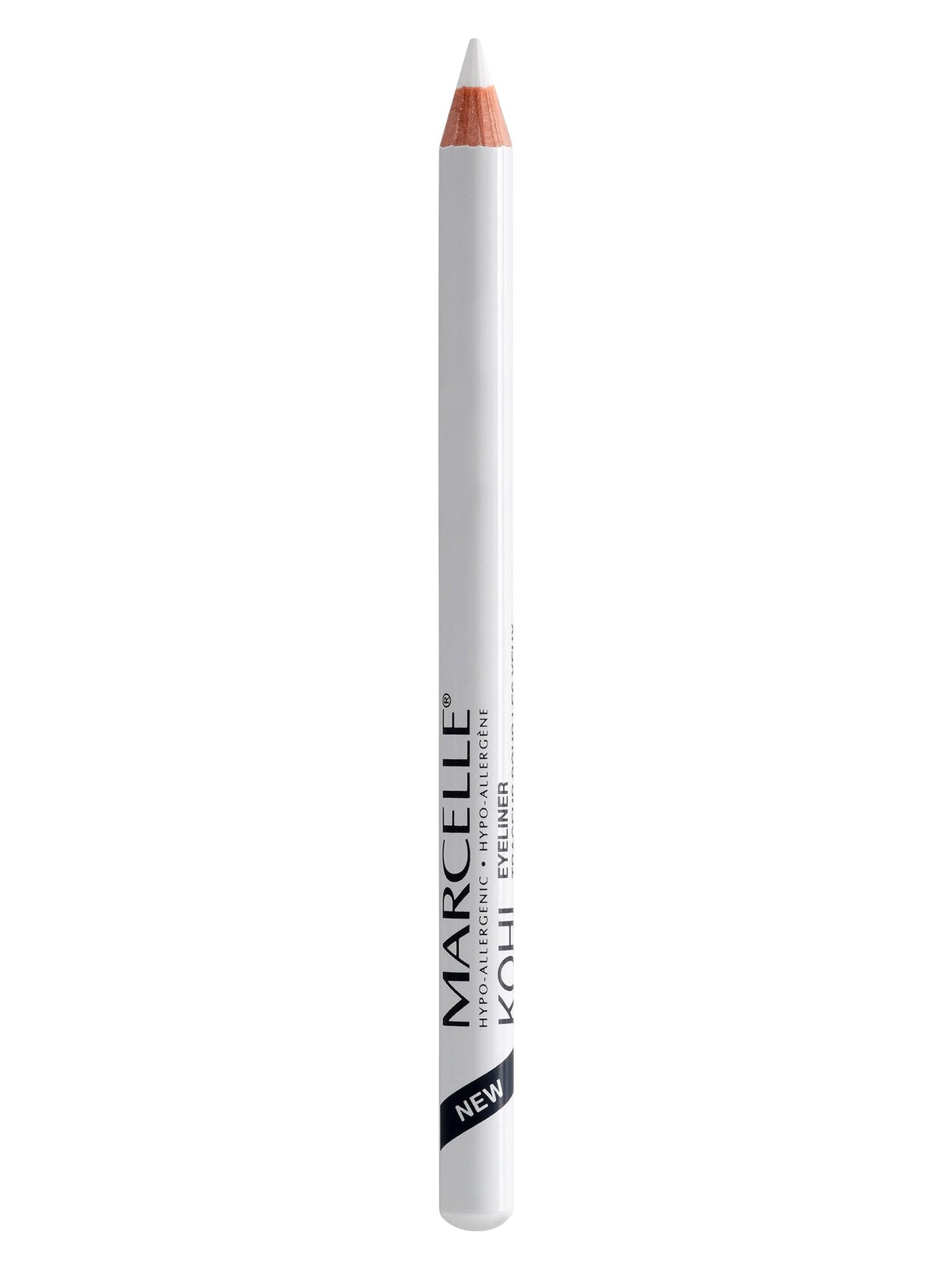 Marcelle Kohl Eyeliner, White, Eye Pencil, Long-Lasting, Waterproof, Intense Colour, Fragrance-Free, Hypoallergenic, Recognized by CDA, Cruelty-Free Beauty & Personal Care MARCELLE