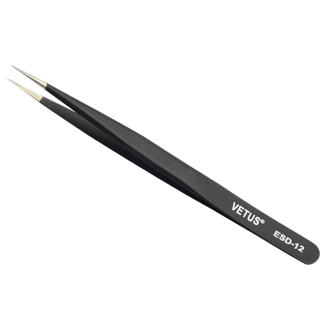 1 PC Vetus Pointed Perfect Craft Fine Angled Removal Stainless Steel Tip Straight Tweezers For Professional Grafting Eyelash extension False Eyelash Beauty and Personal Care Qeelasee