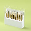 LIXIMMAZN Dust-proof 8 Holes Tweezers Holder, Eyelash Extensions Supplies Acrylic Display, Acrylic Rack Storage Eyelash Extension Tools with Dust Beauty & Personal Care LIXIMMAZN