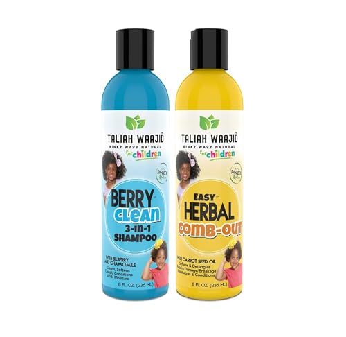 Taliah Waajid Kinky Wavy Natural Shampoo and Conditioner Duo for Kids (U092) (U056) Beauty & Personal Care Taliah Waajid black earth products