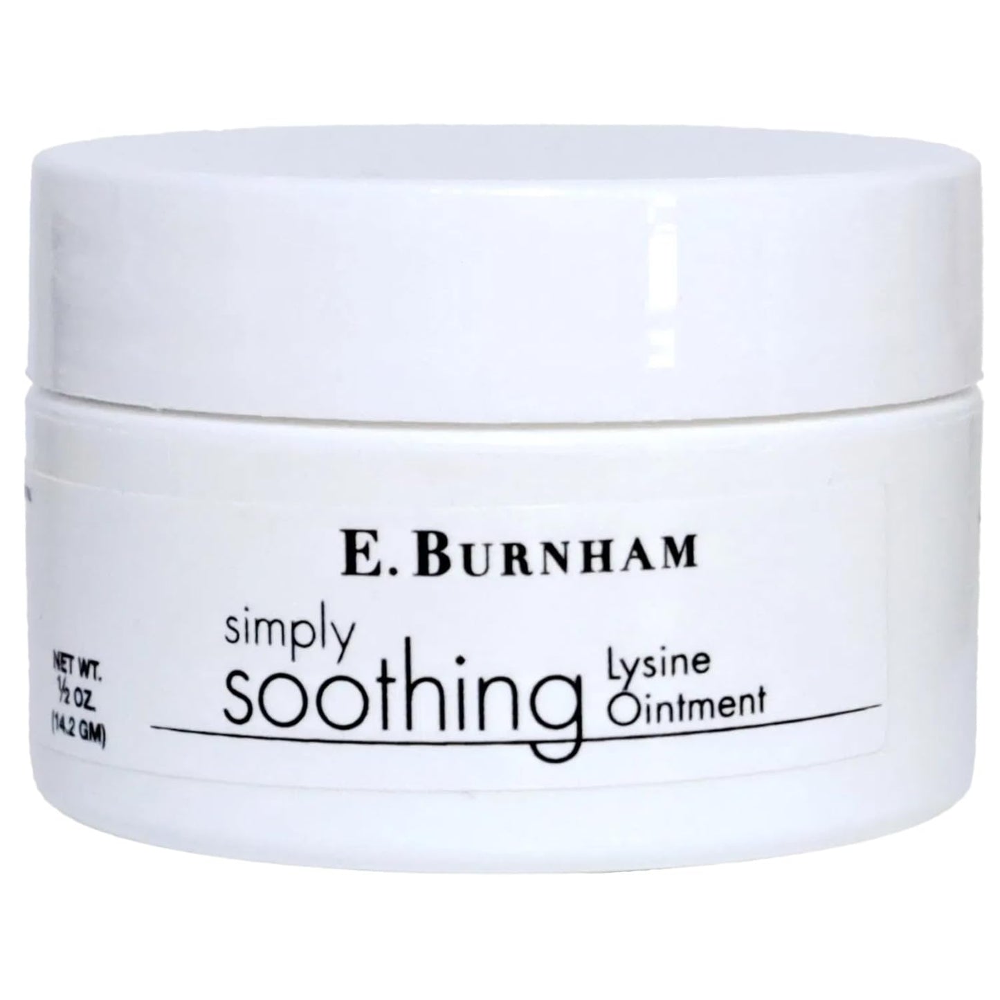 E. Burnham Simply Soothing Lysine Ointment 0.5 Oz. - Moisturizing Balm with Natural Lysine - Softens & Conditions Dry, Cracked Skin Beauty and Personal Care E. Burnham