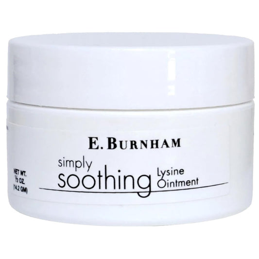 E. Burnham Simply Soothing Lysine Ointment 0.5 Oz. - Moisturizing Balm with Natural Lysine - Softens & Conditions Dry, Cracked Skin Beauty and Personal Care E. Burnham