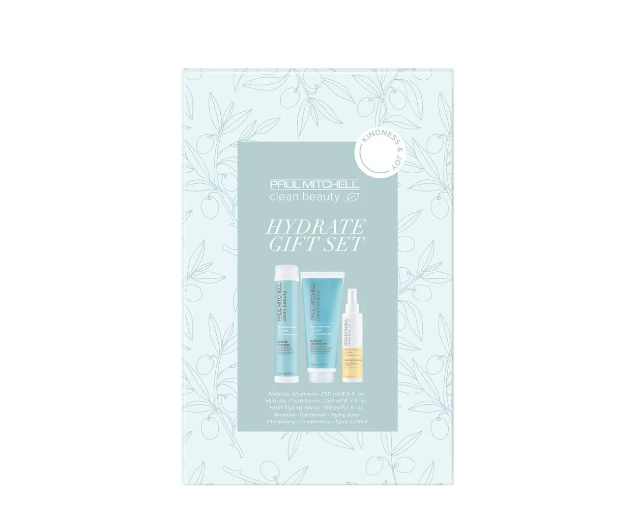 Paul Mitchell Clean Beauty Hydrate Gift Set, Shampoo, Conditioner + Heat Protectant, For Dry Hair Beauty & Personal Care Paul Mitchell