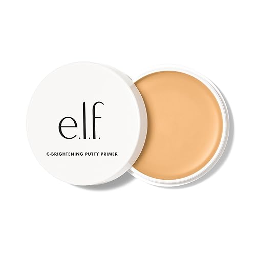 e.l.f. C-Brightening Putty Primer, Makeup Primer For Brightening & Evening Out Skin Tone, Enriched With Vitamin C, Universal Sheer (Packaging May Beauty & Personal Care e.l.f.