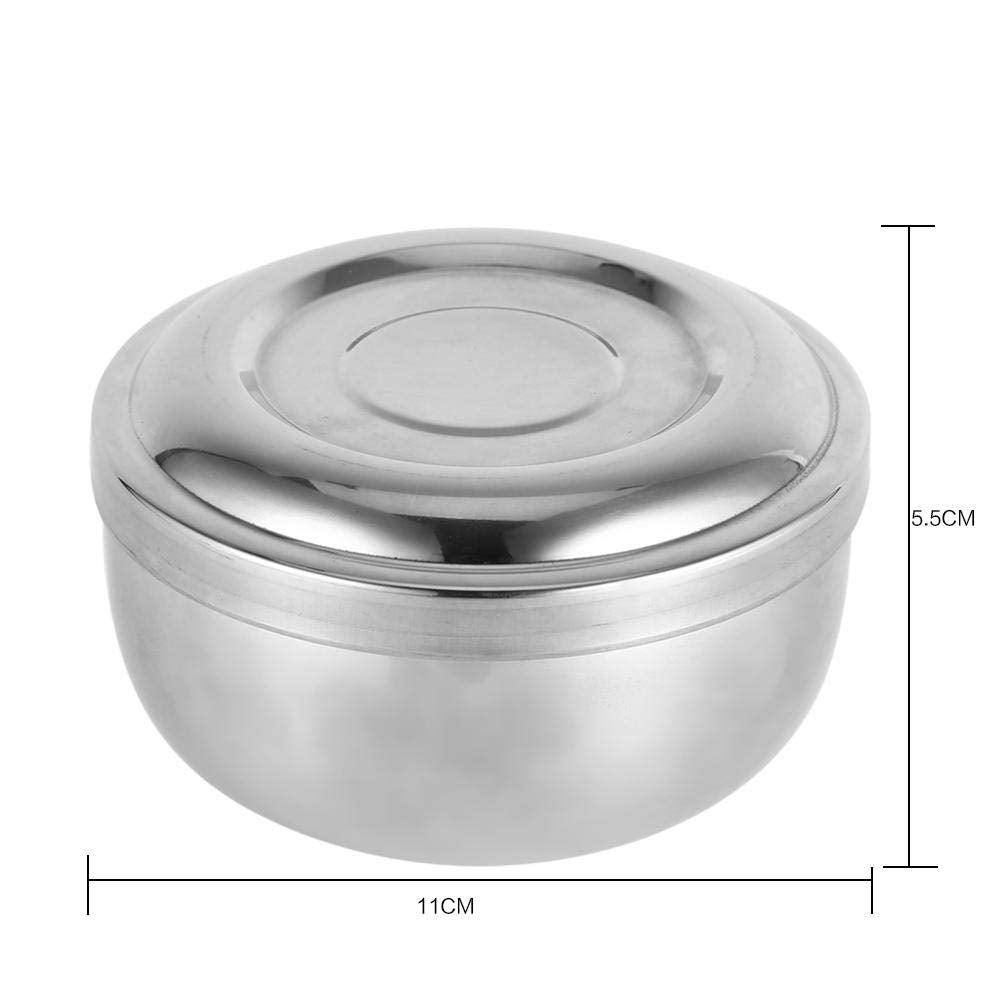 Shaving Soap Bowl with Lid for Men - Premium Stainless Steel Beard Shaving Cup, 4-Inch Deep Foam Bowl for Cream & Lather, Durable & Rust-Proof Beauty and Personal Care Sonew