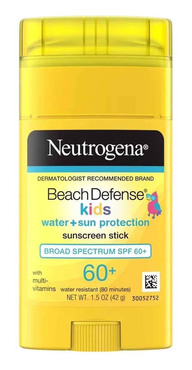 Neutrogena Beach Defense Kids Spf#60+ Sunscreen Stick 1.5 Ounce Beauty & Personal Care Neutrogena