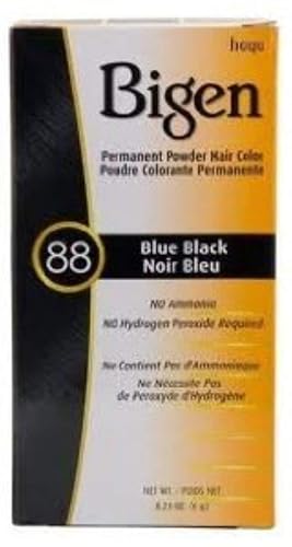 Bigen Permanent Powder Hair Color 88 Blue Black 1 ea (Pack of 4) Beauty & Personal Care Bigen
