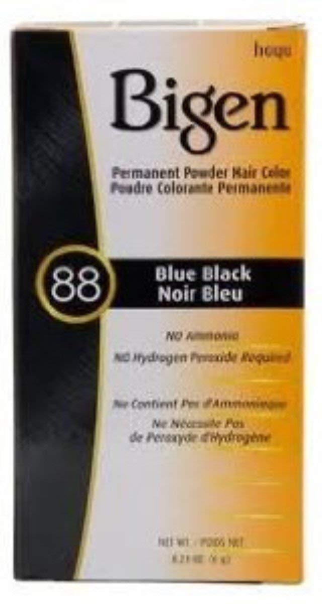 Bigen Permanent Powder Hair Color 88 Blue Black 1 ea (Pack of 4) Beauty & Personal Care Bigen