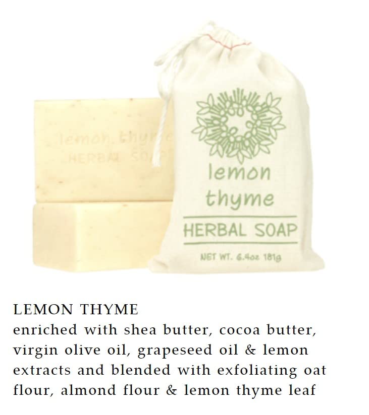 Greenwich Bay Trading Co. Herbal Bar Soap Set, 6 Scents, 6.4 Oz Each - Lemon Thyme, Lavender Sage, Vanilla Bourbon, Tobacco Flower, Honey Chamomile Beauty & Personal Care Greenwich Bay