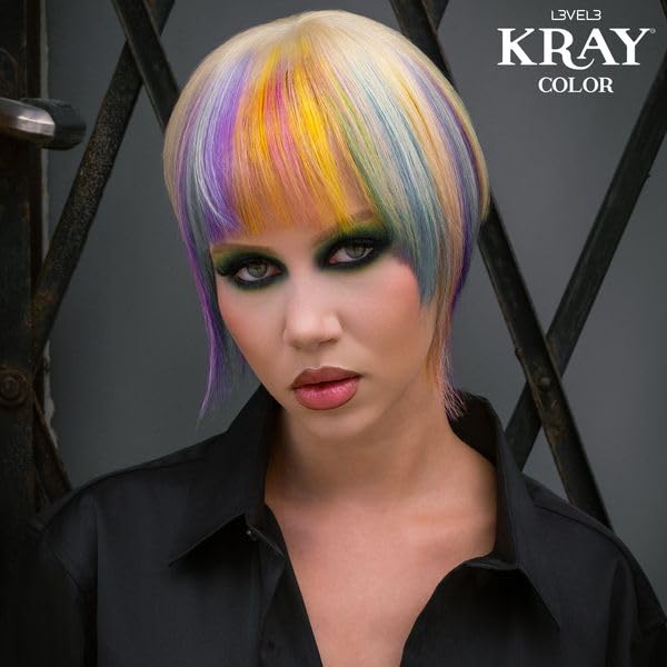 L3 - Level 3 Kray Semi Permanent Hair Color - Semi Permanent Hair Dye with Aloe Vera - Grey Beauty & Personal Care L3