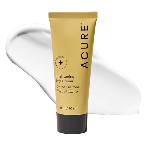 Acure Brightening Day Cream - Cica Cream, Anti Aging Moisturizer to Brighten for Women & Men, Facial Lotion, Skincare with Argan Oil to Replenish Beauty & Personal Care Acure