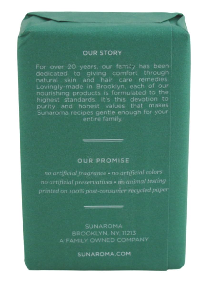 Sunaroma Soap Bar Eucalyptus With Tea Tree + Ginger 8 Ounce (2 Pack) Beauty & Personal Care SUNAROMA