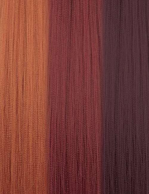Outre X-Pression Pre-Sectioned Dominican Curl Bulk 18" (COPPER 350 + BURGUNDY 425 + DARK BURGUNDY 950)